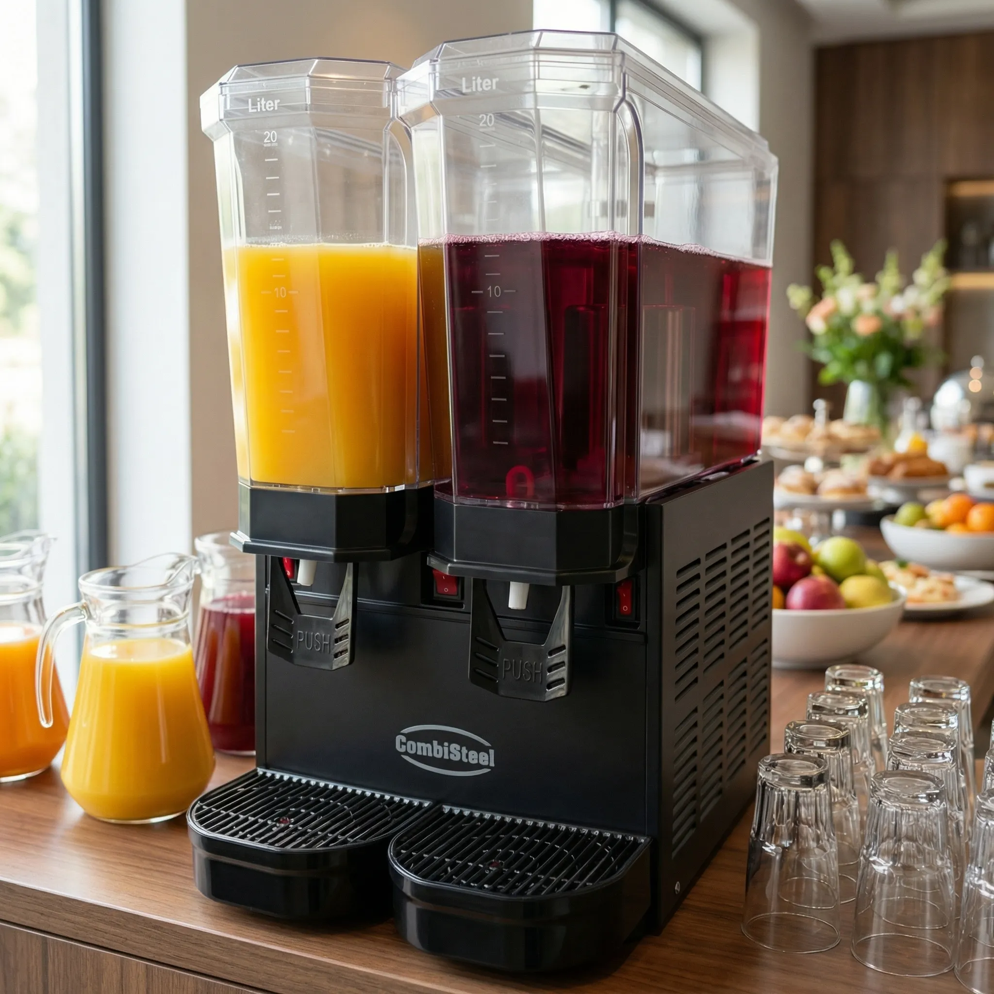 Slim Chilled Drinks Dispenser 2 x 20 Litres