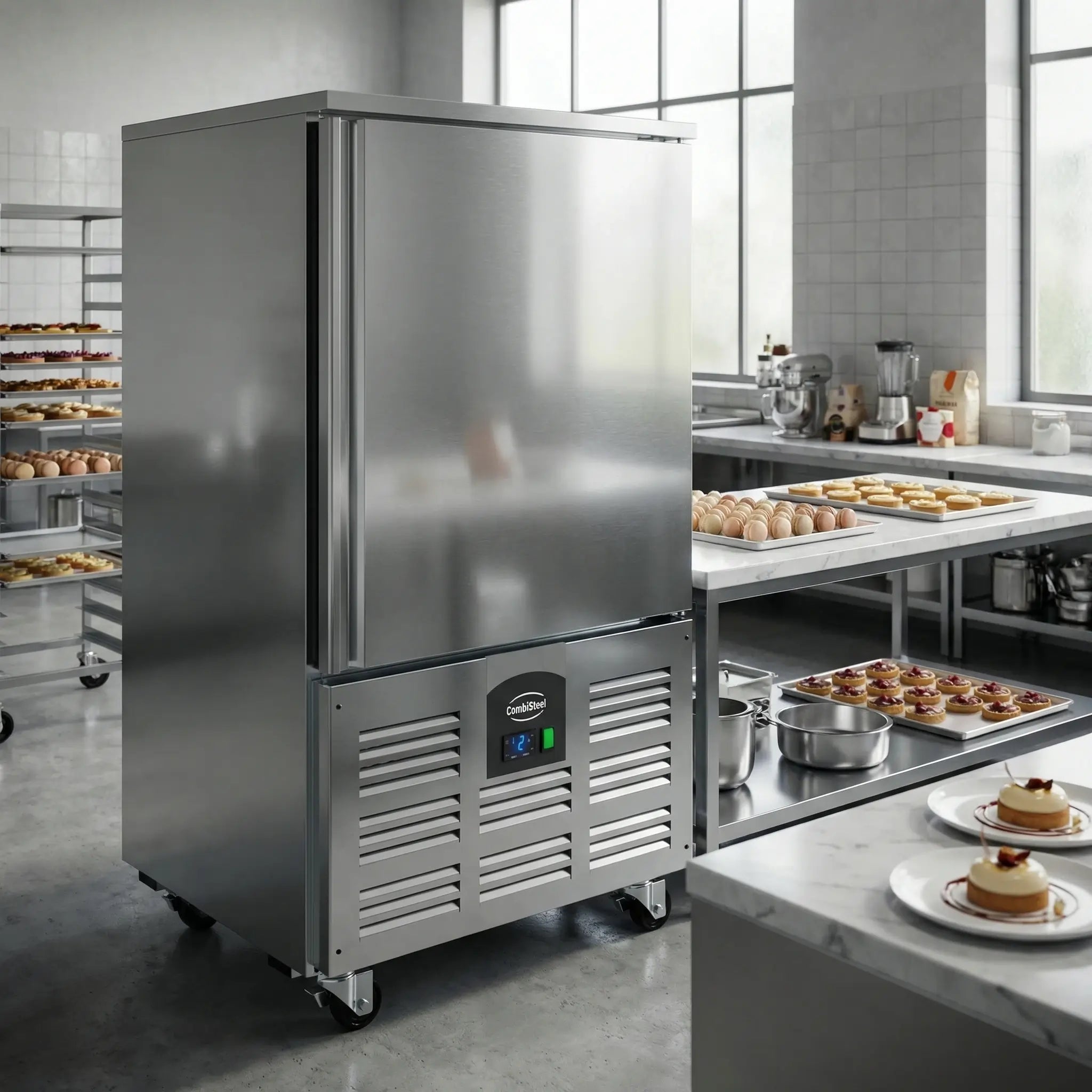 Mobile blast chiller e freezer 7 levels for foodservice production