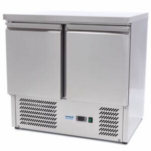 Positive Refrigerated Counter 2 Doors 90cm – Stainless Steel