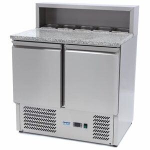 2-Door 90cm Pizza Prep Counter (Granite Top)
