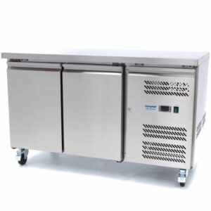 2-Door Freezer Counter 136cm GN 1/1 (Stainless Steel Top)