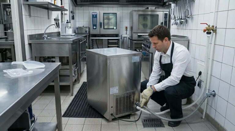 Hielo machine with water connection, when a plumbed-in model is the right professional choice