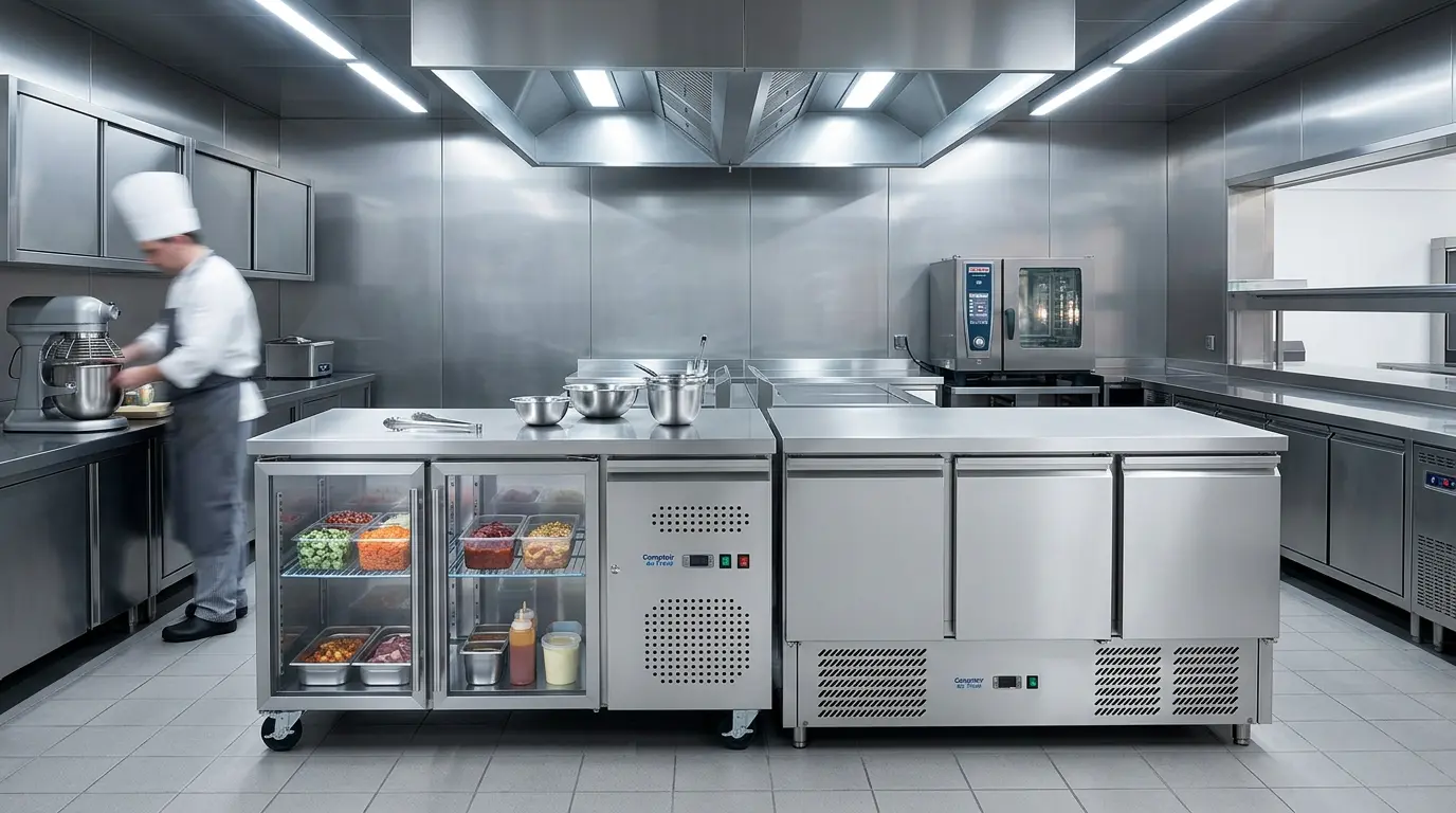 3-Door Refrigerated Base Cabinet 137cm (Stainless Steel Top)